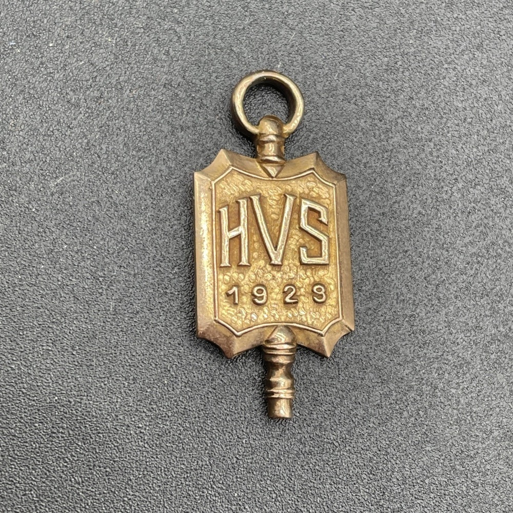Vintage 1929 10K Gold Debate Champion HVS S.E.F.  Medal Fob 4.89g PA Estate